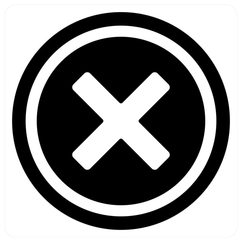remove icon concept in black color vector