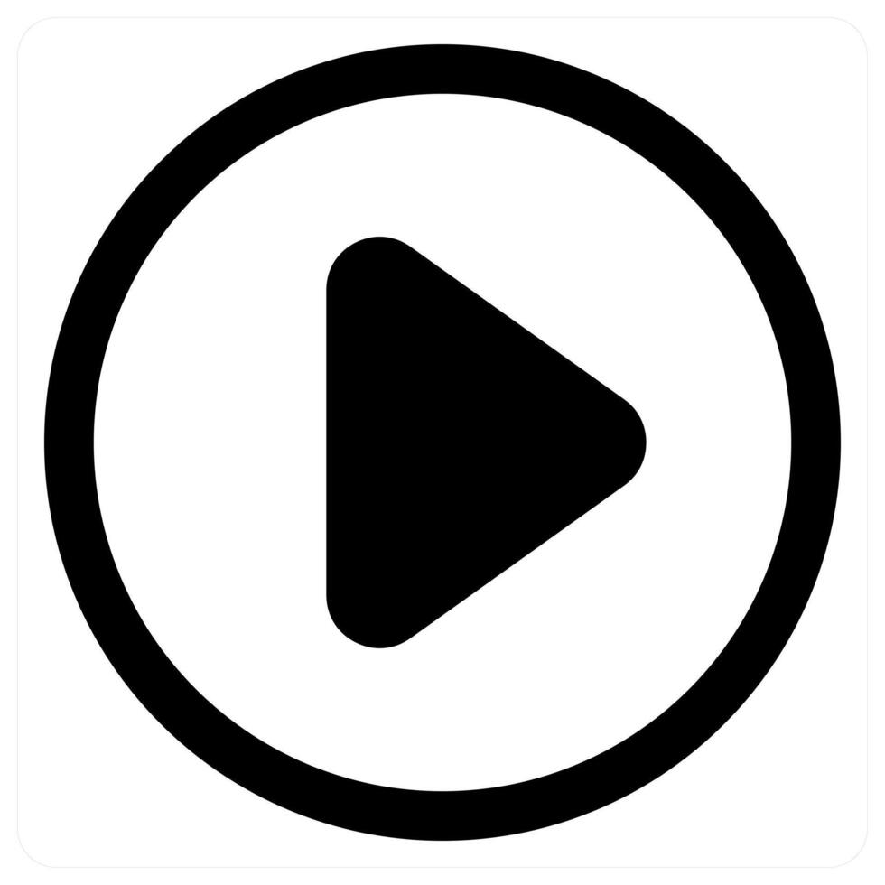 player and audio icon concept in black color vector