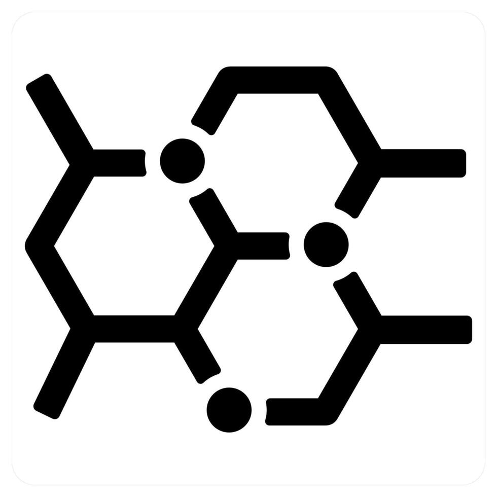 Chemistry icon concept in black color vector