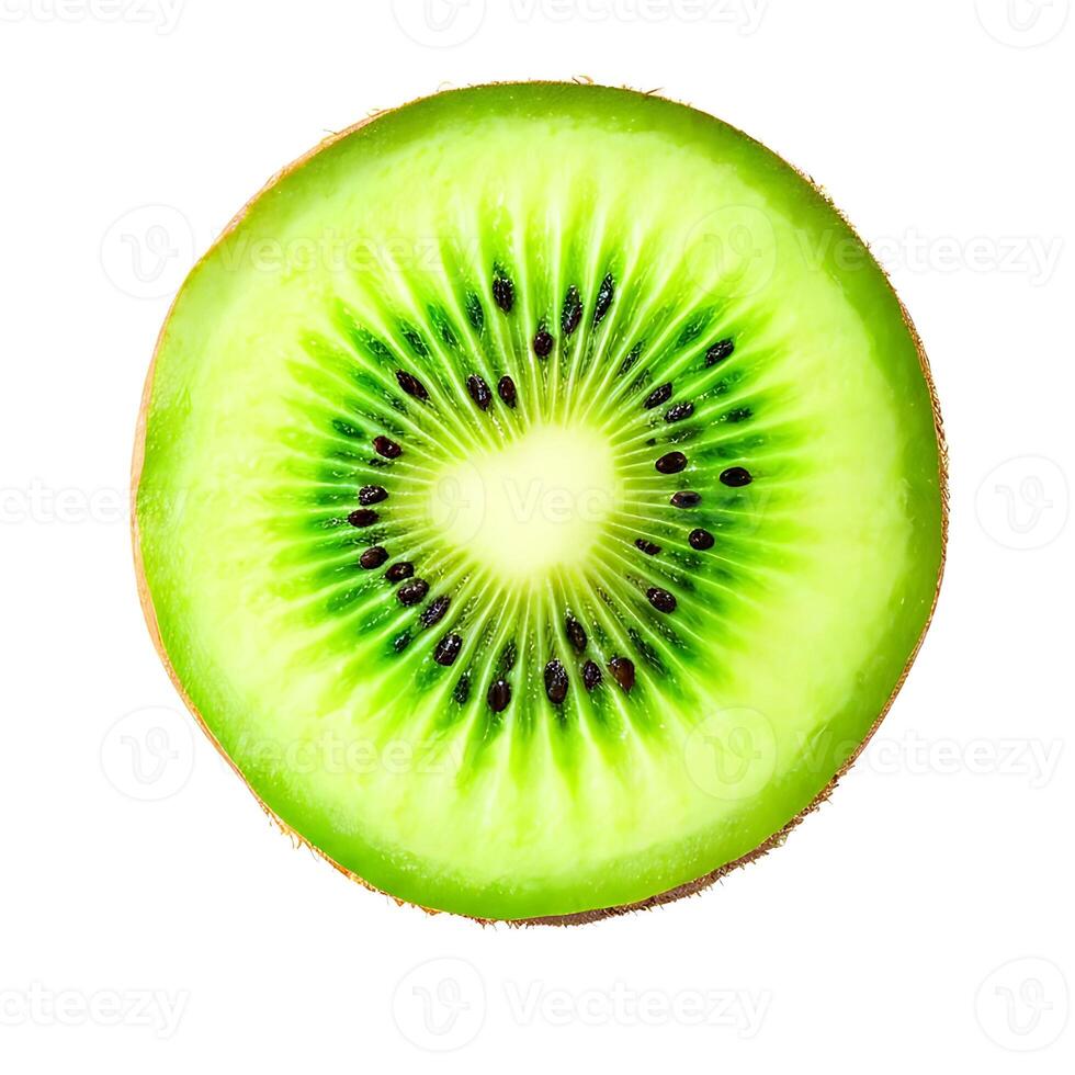 Isolated Tropical Fruit cut Kiwi photo
