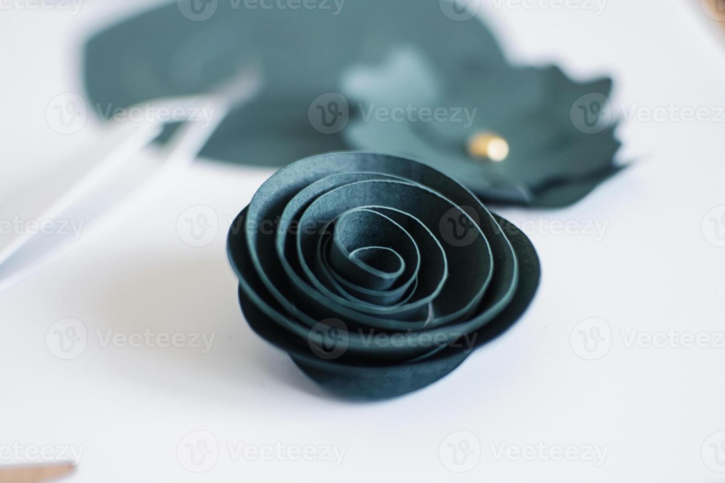 Paper cutting, ornament, design and model cut with a cutting plotter for professional activity or leisure, authentic activity and real life photo