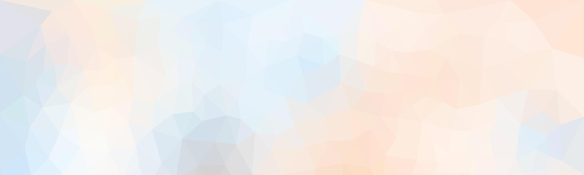 A soft and gentle low-poly background featuring a blend of light pastel hues, creating a serene and minimalist aesthetic. vector