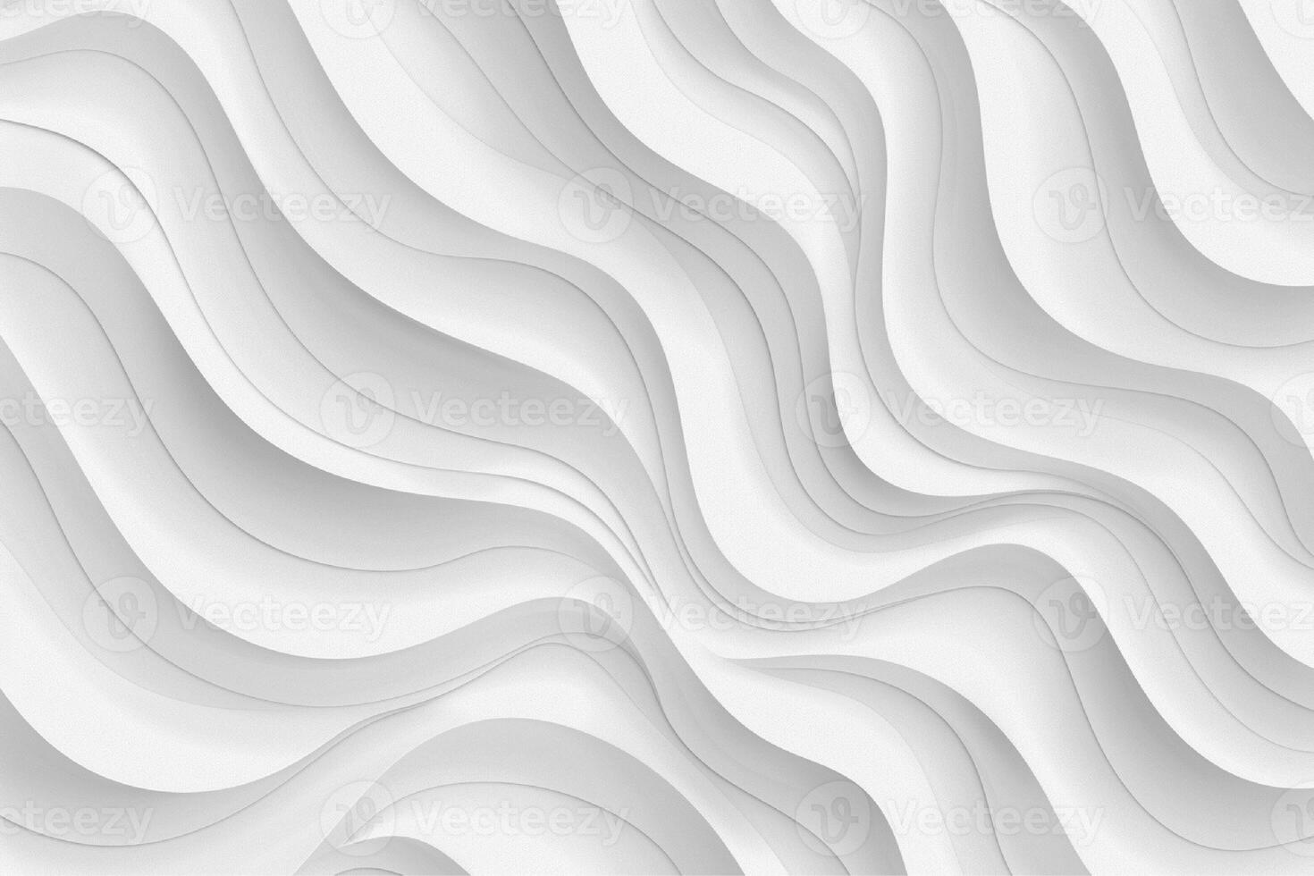 White color wavy abstract background with paper cut style photo