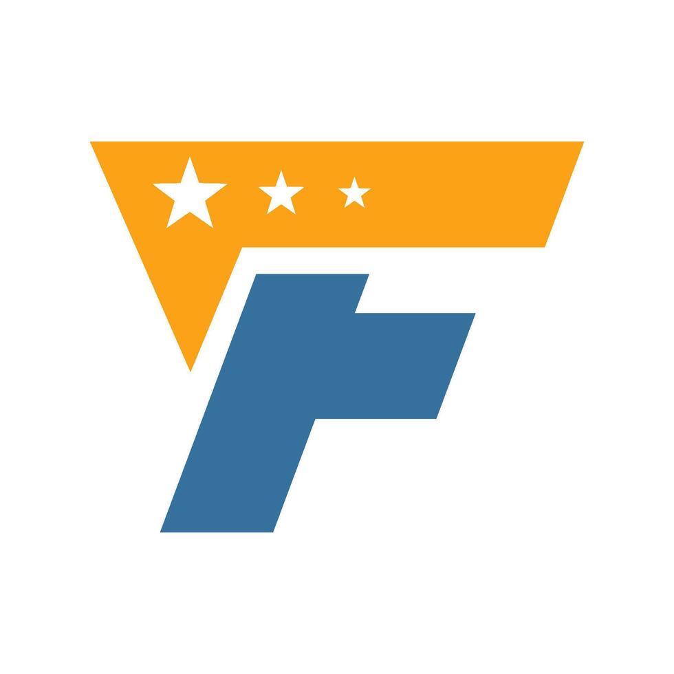 Letter F logo vector