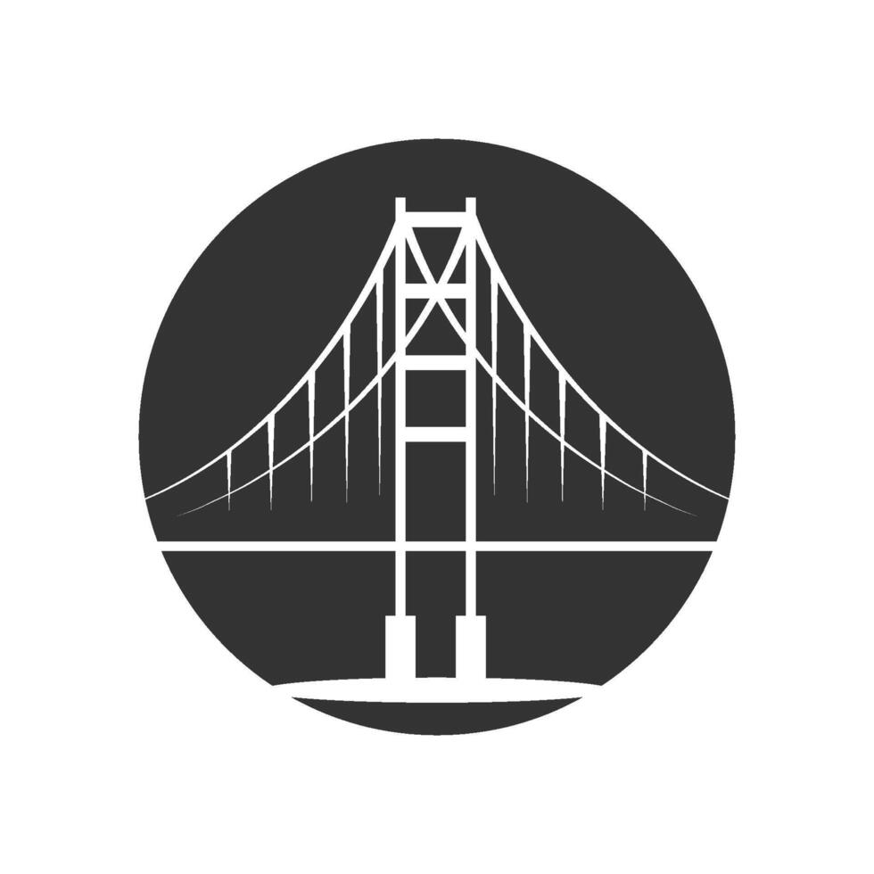 Bridge logo icon images vector