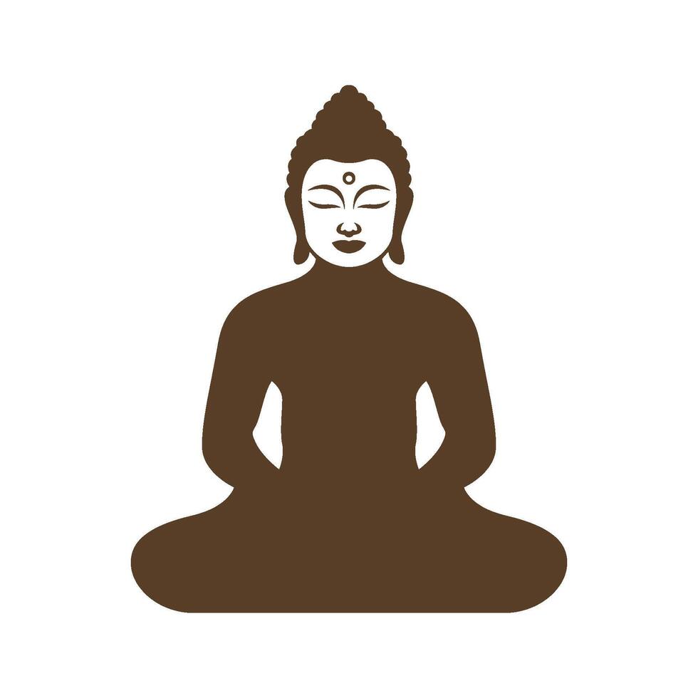 Buddha icon logo image vector