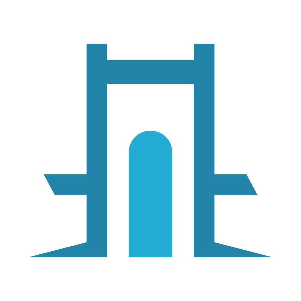 Bridge logo icon illustration vector