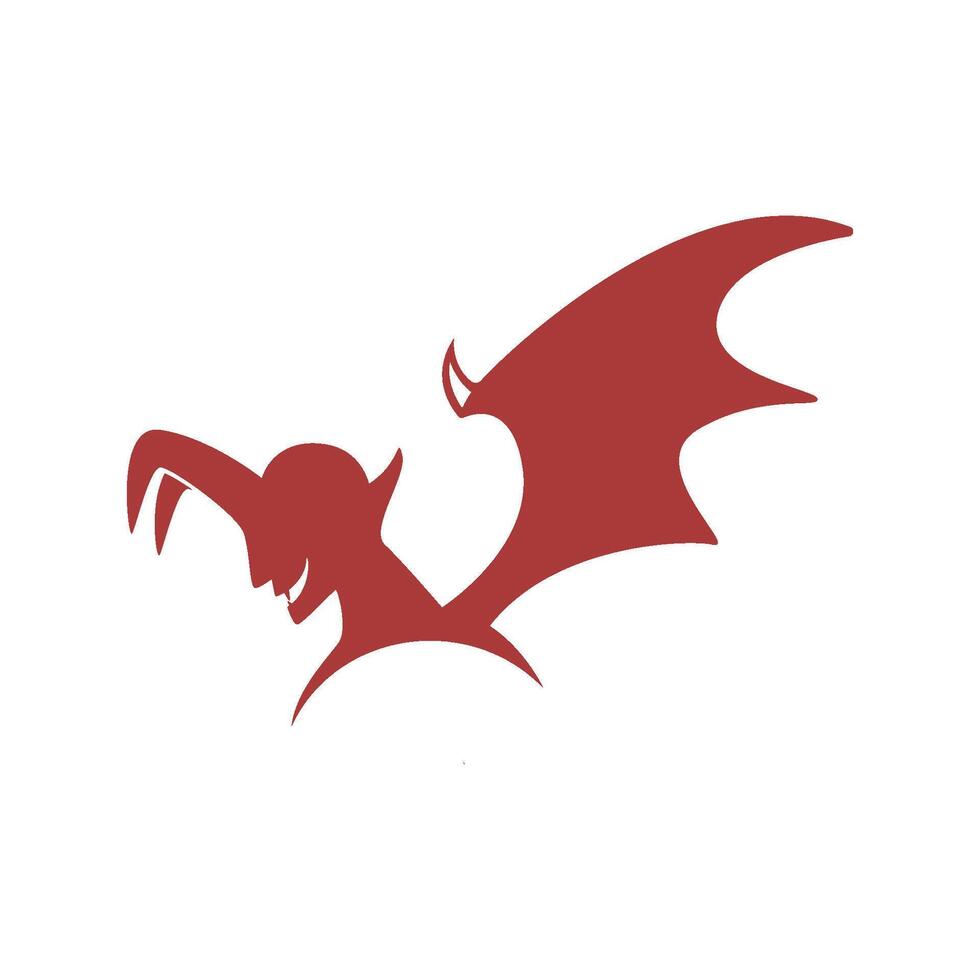 Devil logo design vector