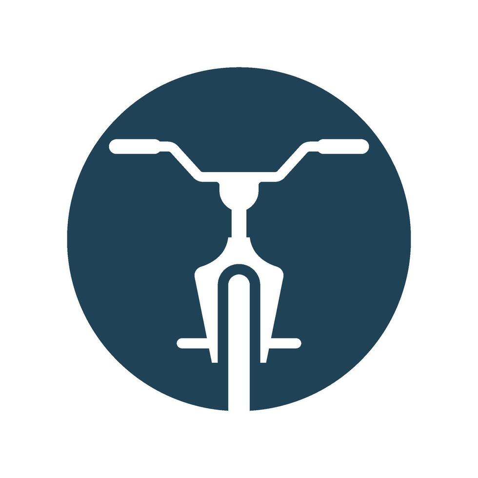 Bike logo flat design vector