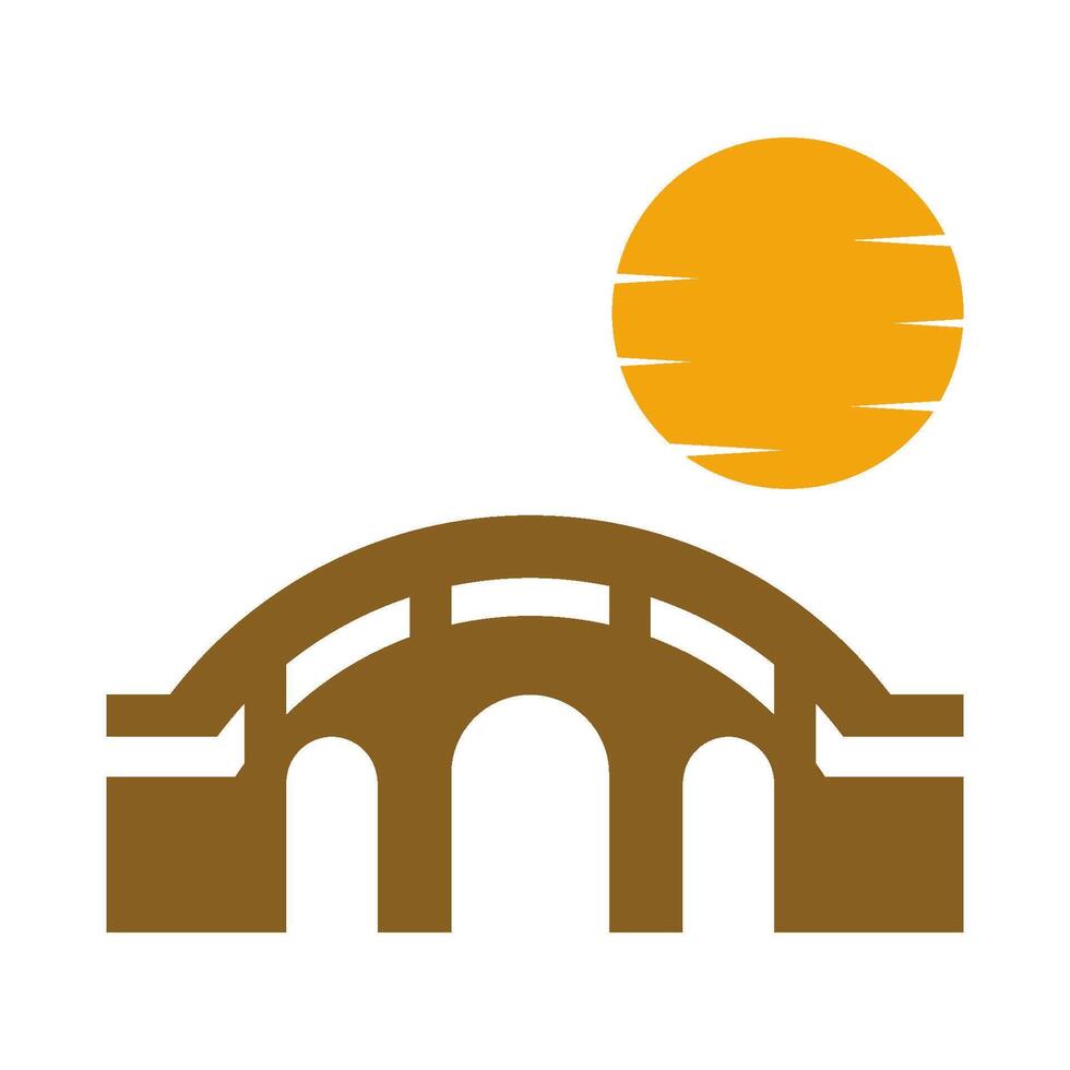 Bridge logo icon image vector