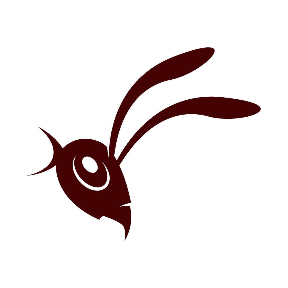 Head Ant logo icon design template vector