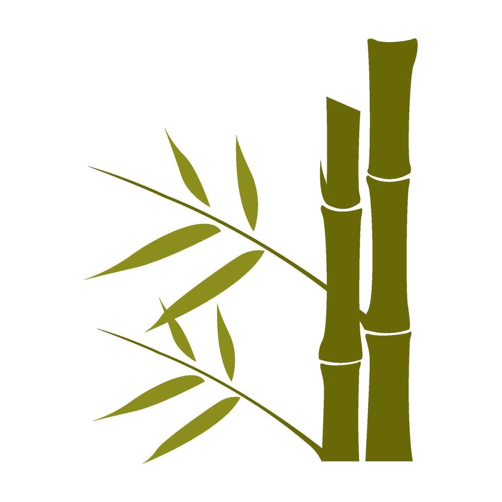Bamboos logo icon template vector