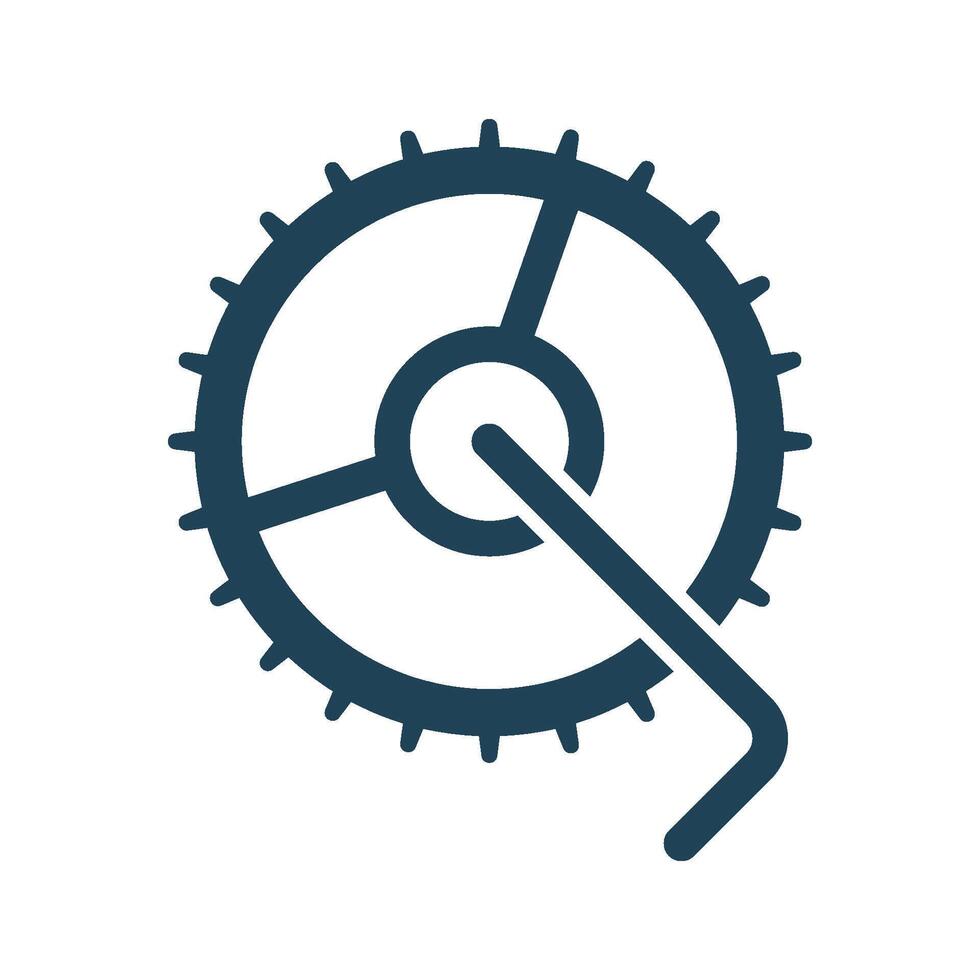 Gear Bike logo icon design vector