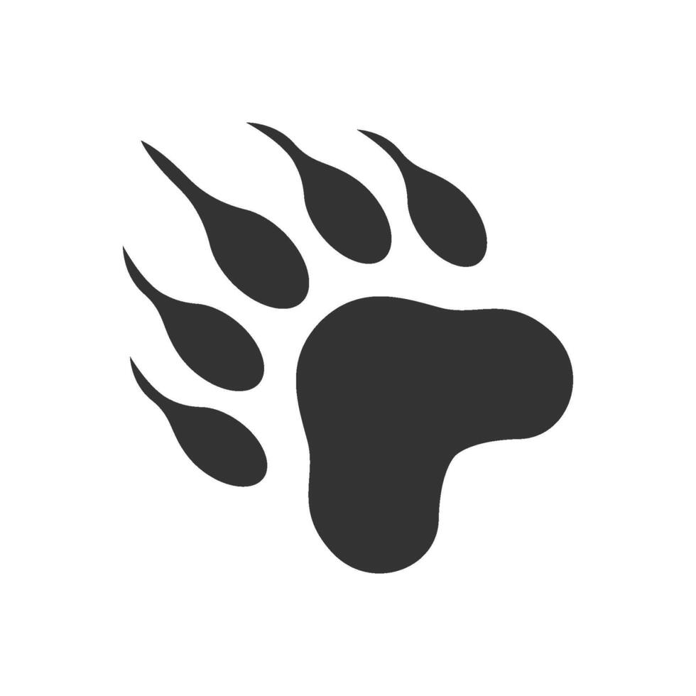 Bear logo icon flat design vector
