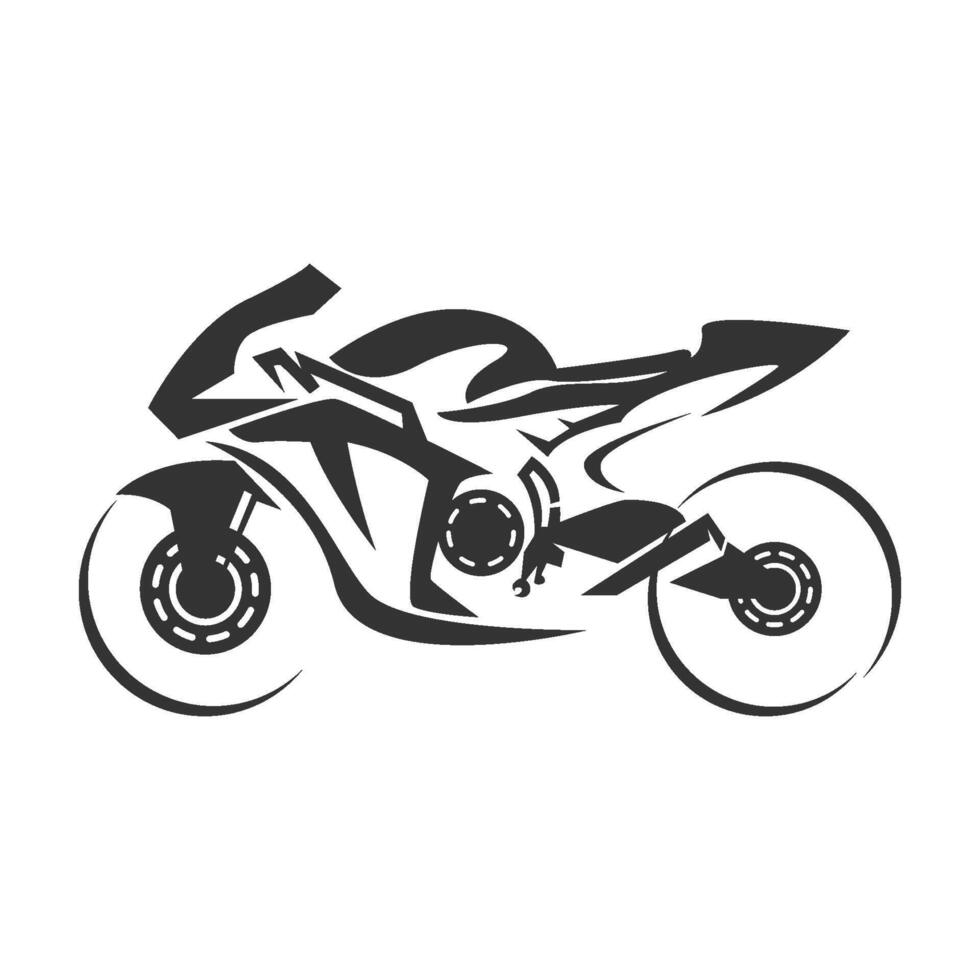 Motorcycle icon flat design vector