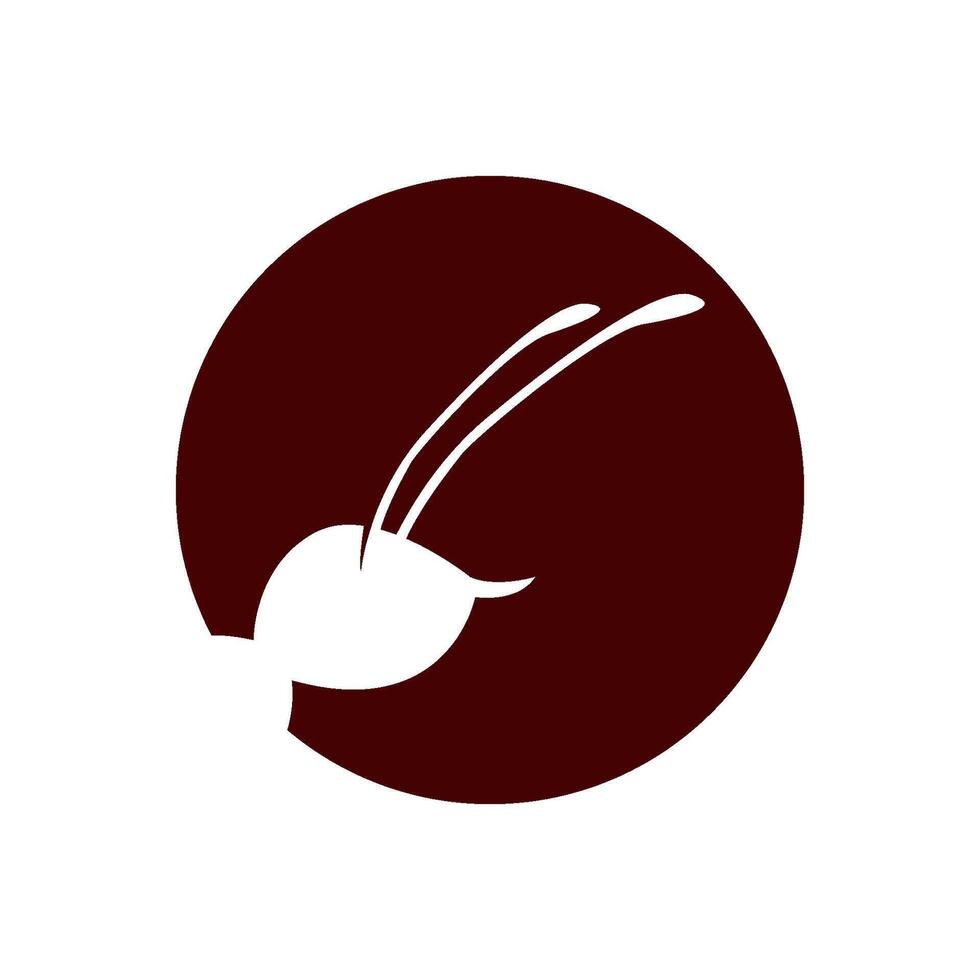 Head Ant logo icon template vector