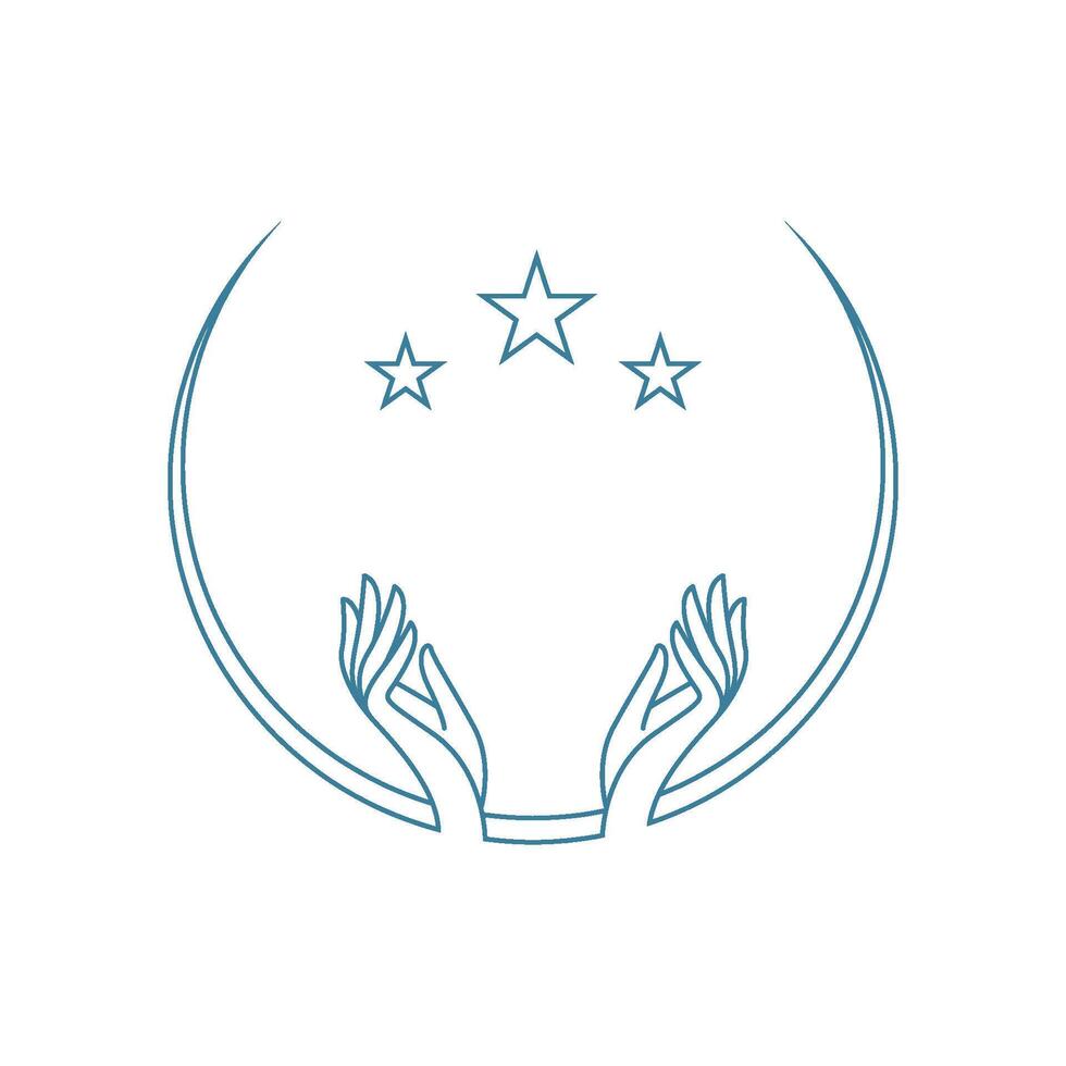 Hand Help and support icon design vector