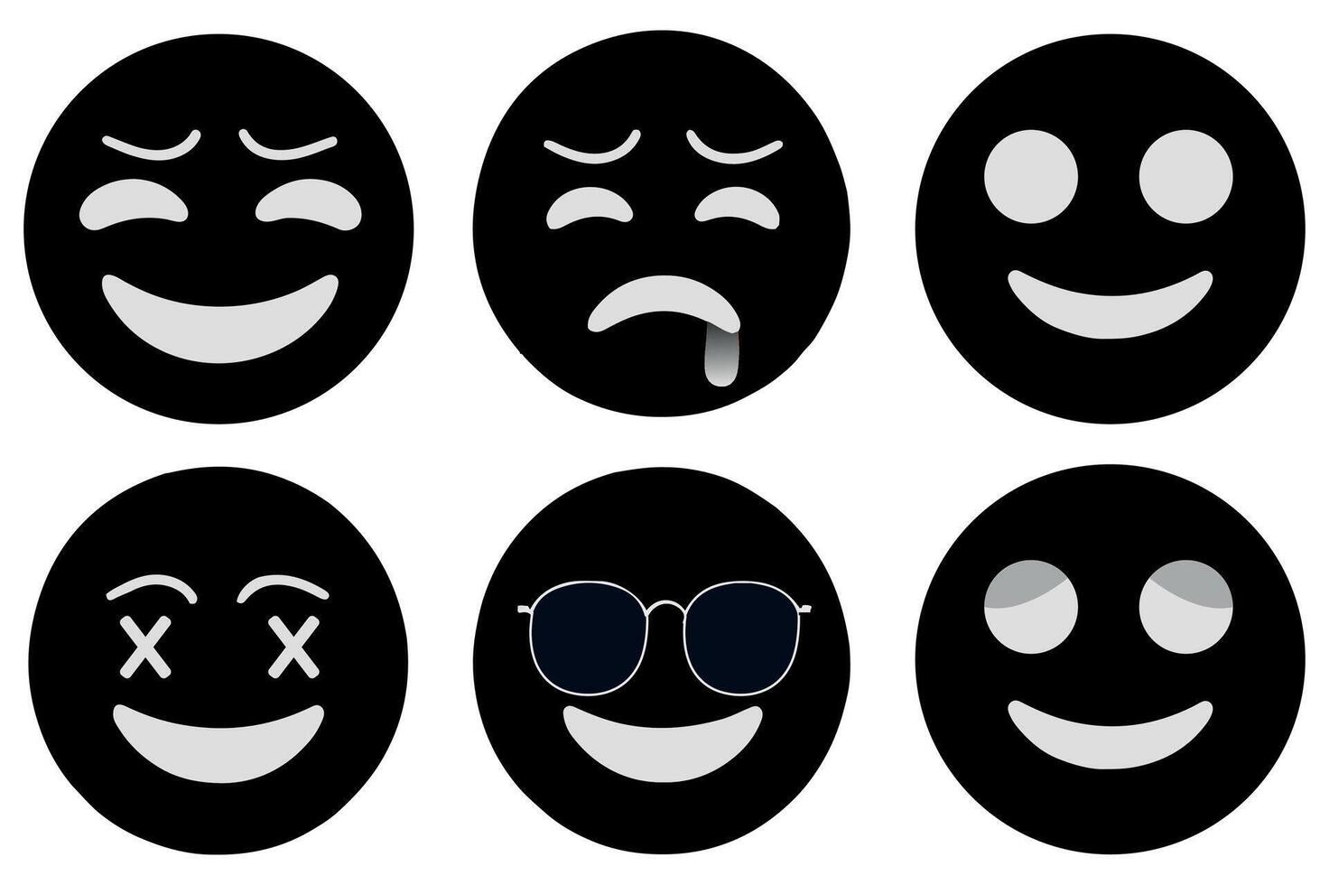 Expressive Emoji Face Icons for Creators vector