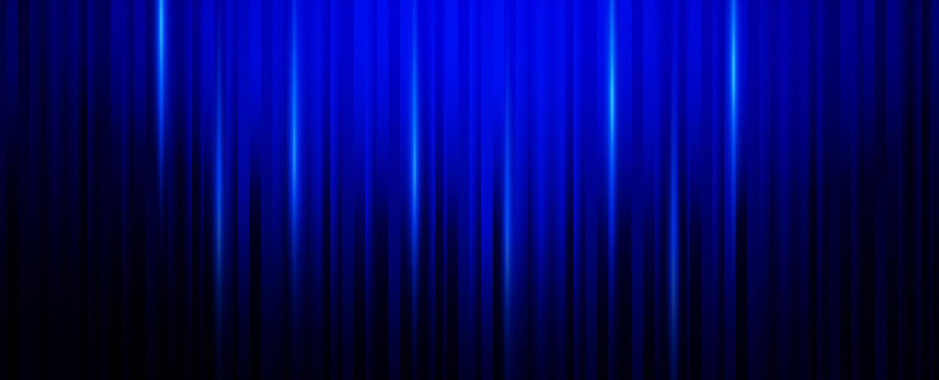 Dark blue abstract gradient background with light effect for presentation vector
