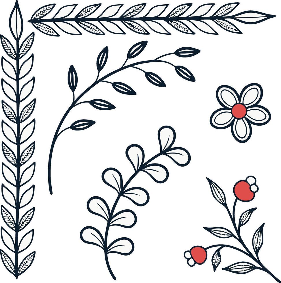 Timeless Border Collection for Modern Projects vector