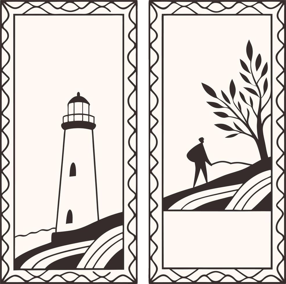 Minimal Borders for Invitations and Certificates vector