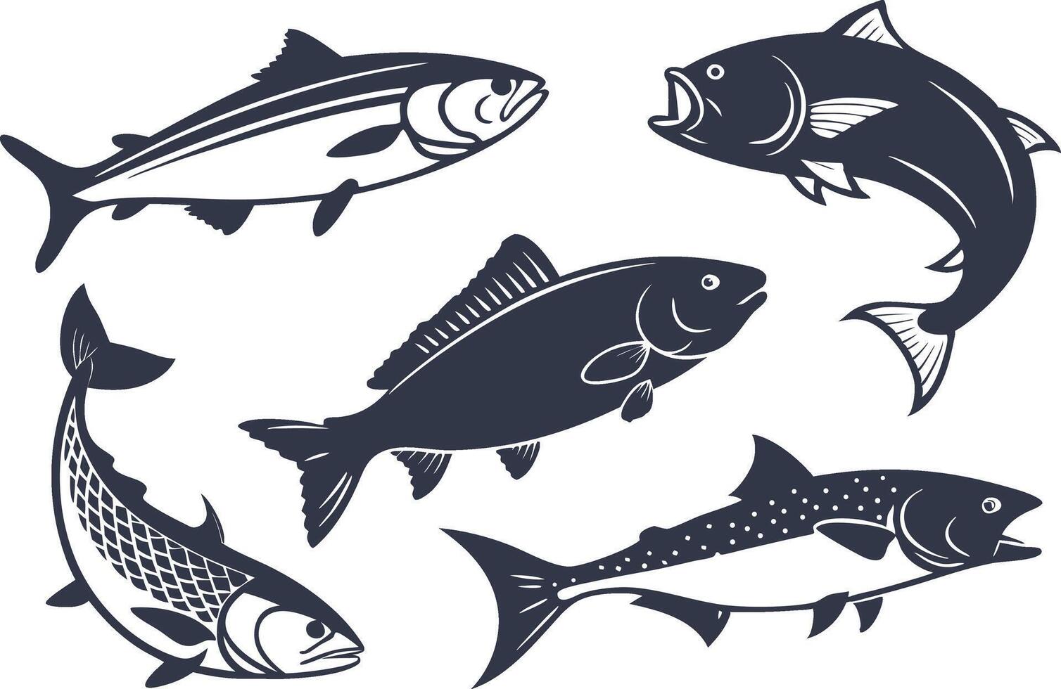Seamless Fish Pattern Design for Fabric and Packaging vector