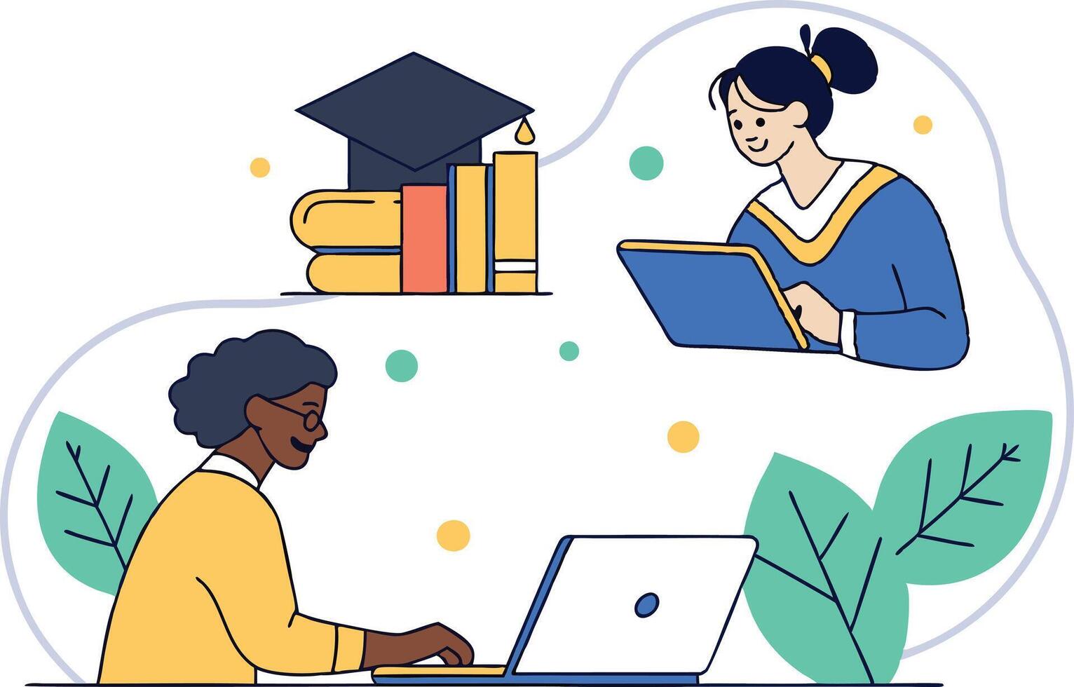 Engaging Designs for Educational Materials vector