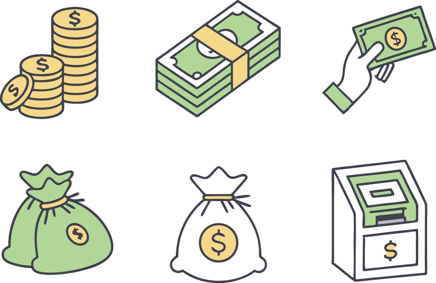 Financial Icons for Banking and Ecommerce Design vector