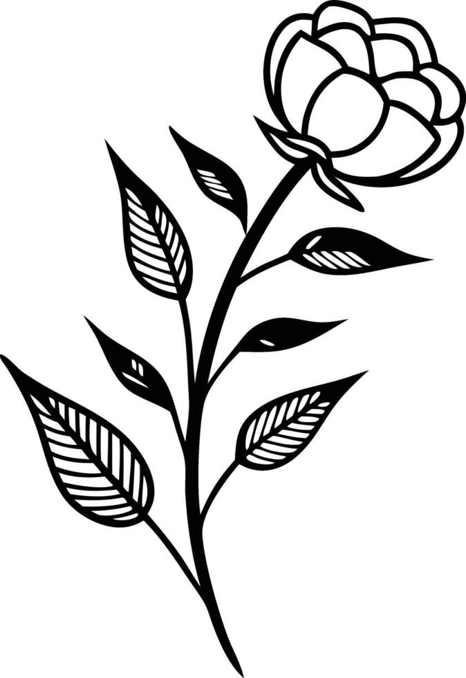 Romantic Rose Design Illustration vector