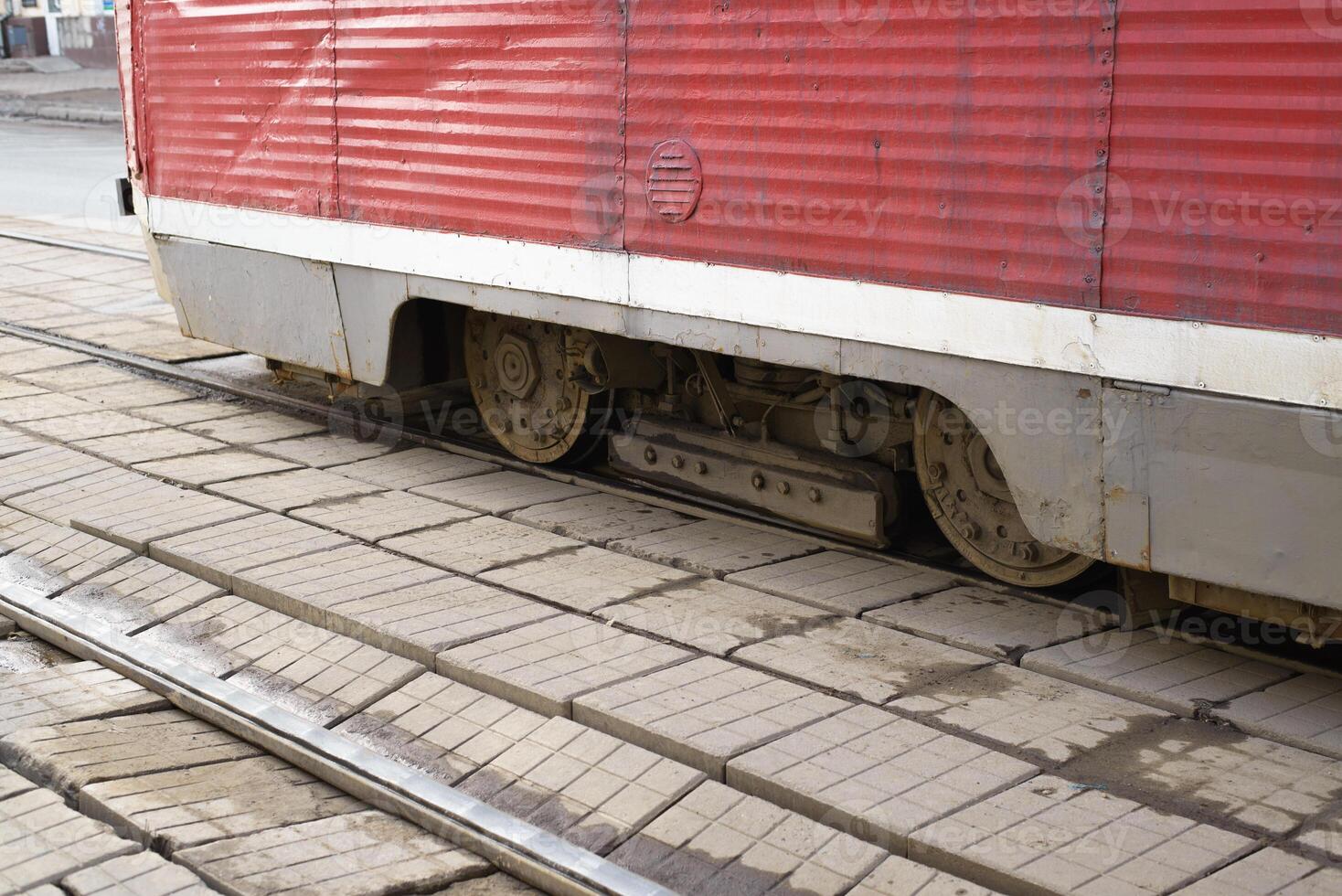 A train on the tracks photo