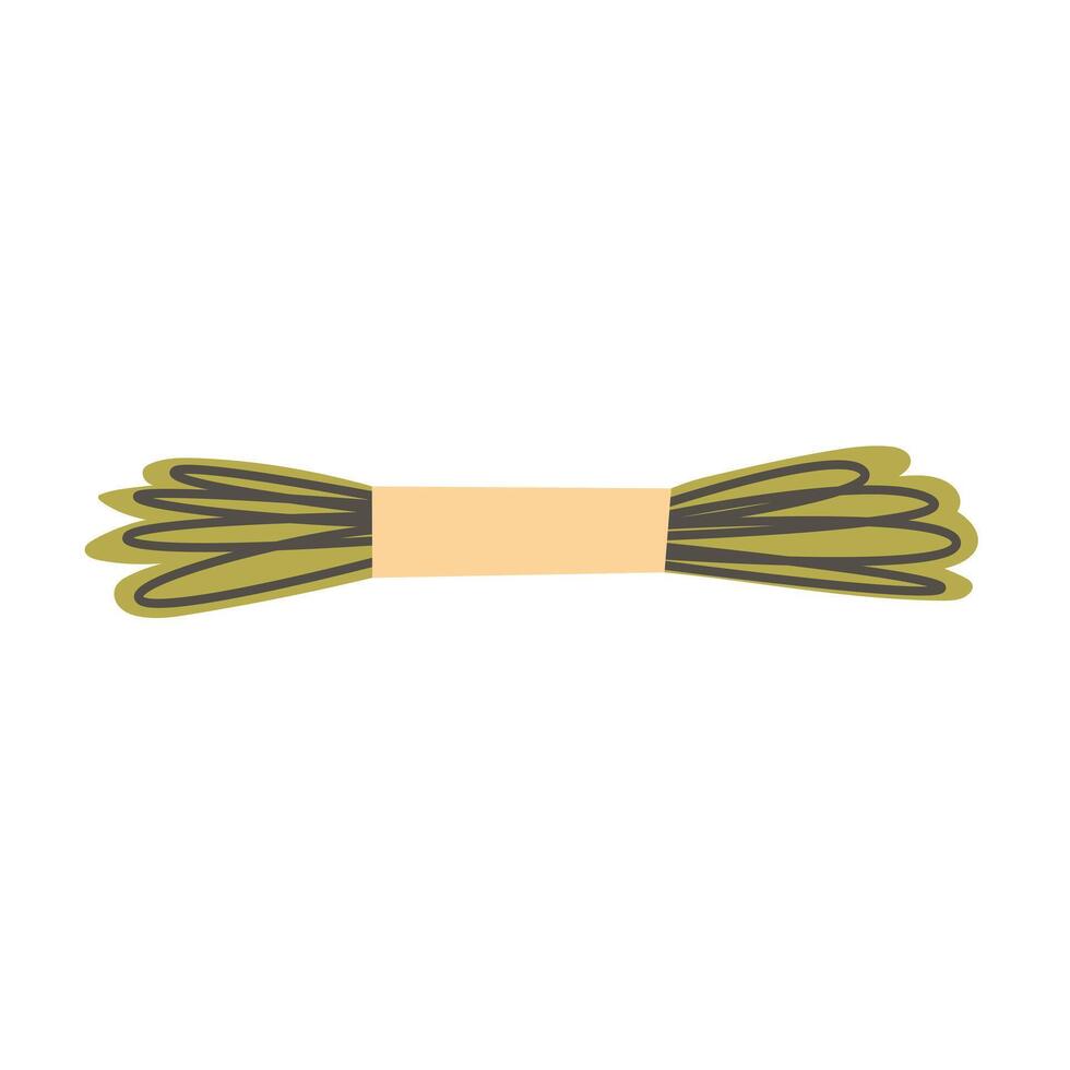 Cotton thread for embroidery. illustration. vector