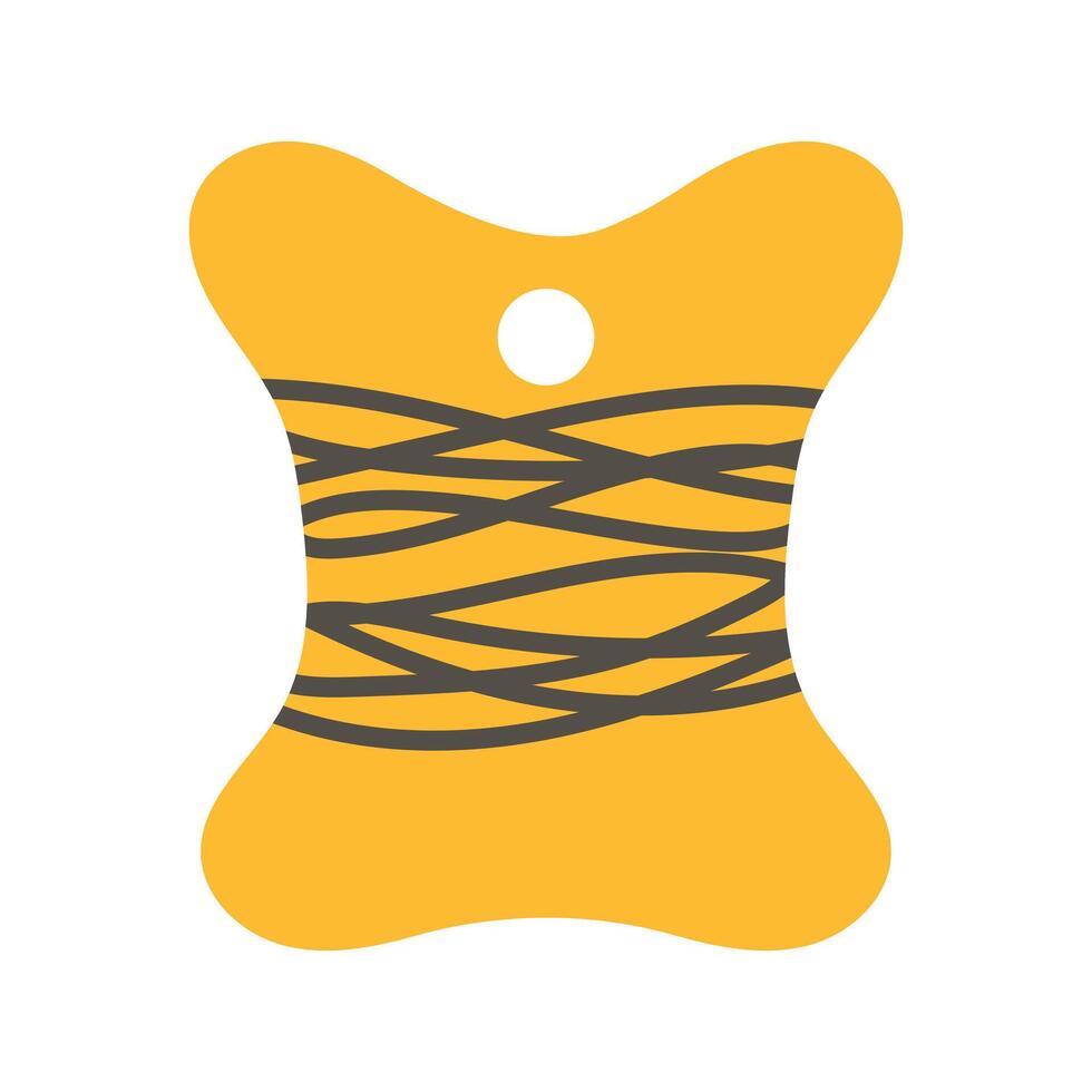 Skein of sewing thread. illustration. vector
