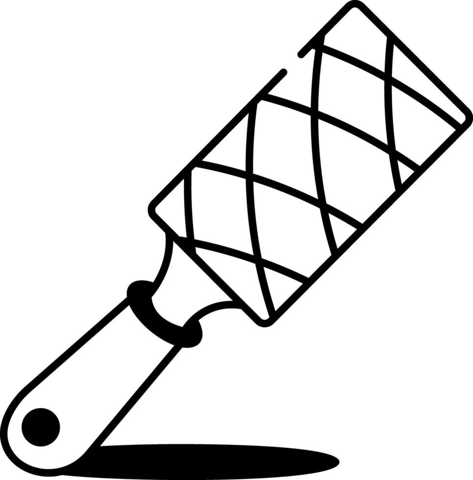 A hand drawn style icon of a rasp file vector