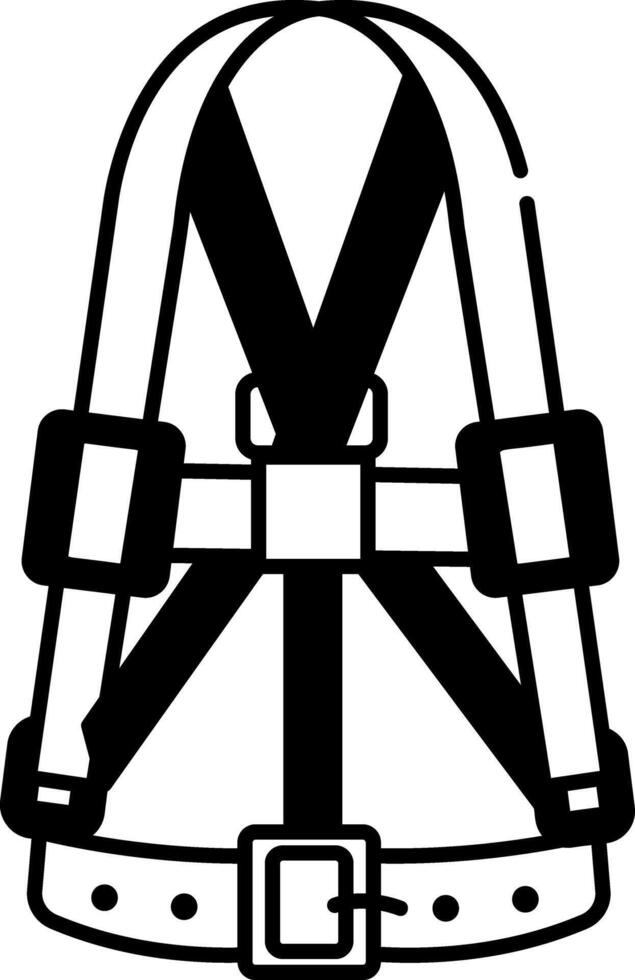 Worker harness belt icon in doodle style vector