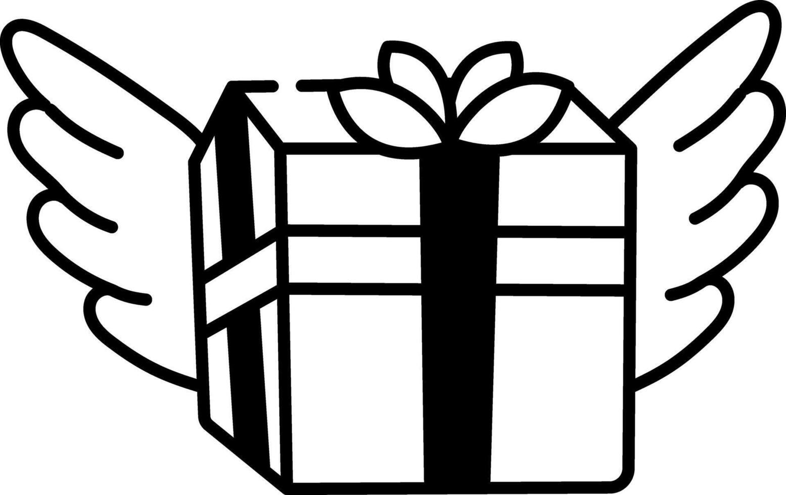 Parcel delivery illustration in sketchy style vector