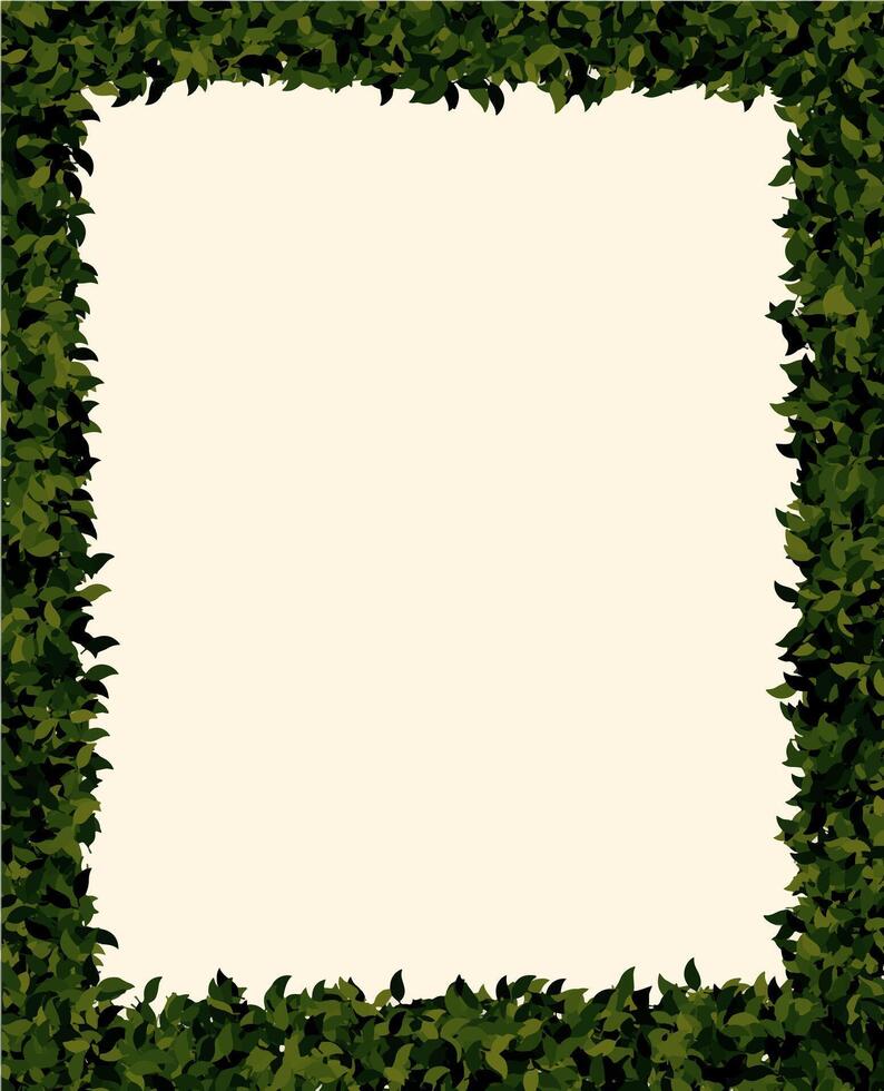 Delicate leaves Frame for Invitations and Greetings vector