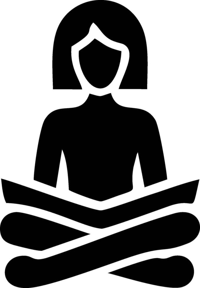 Woman reading a book, black and white silhouette. vector