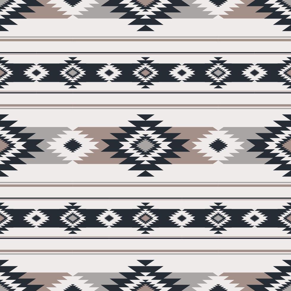 Modern beige color aztec southwest pattern. Aztec southwestern Navajo geometric seamless pattern. Ethnic geometric pattern use for fabric, textile, home decoration elements, upholstery, etc. vector