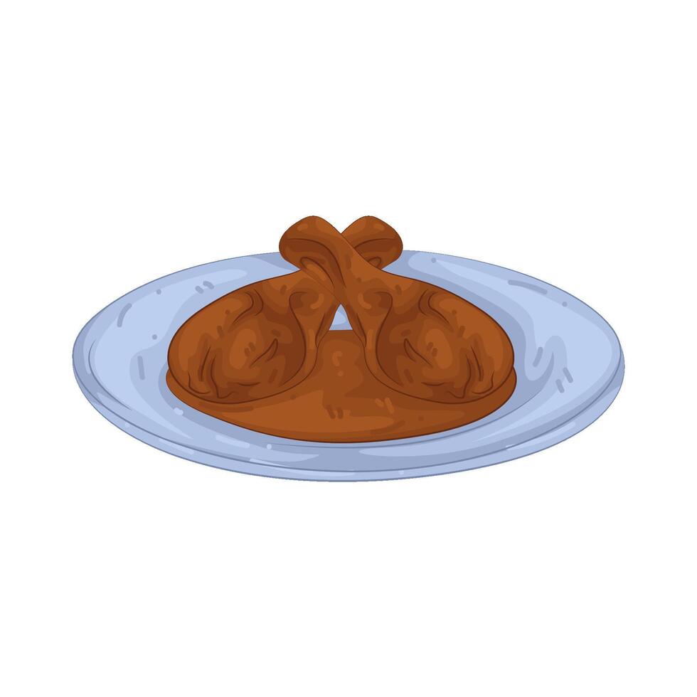 Illustration of Chicken Mole vector