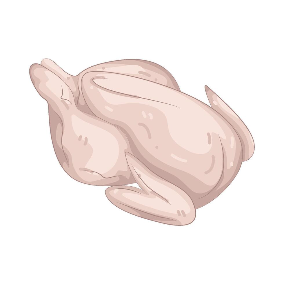 Illustration of Whole Chicken vector