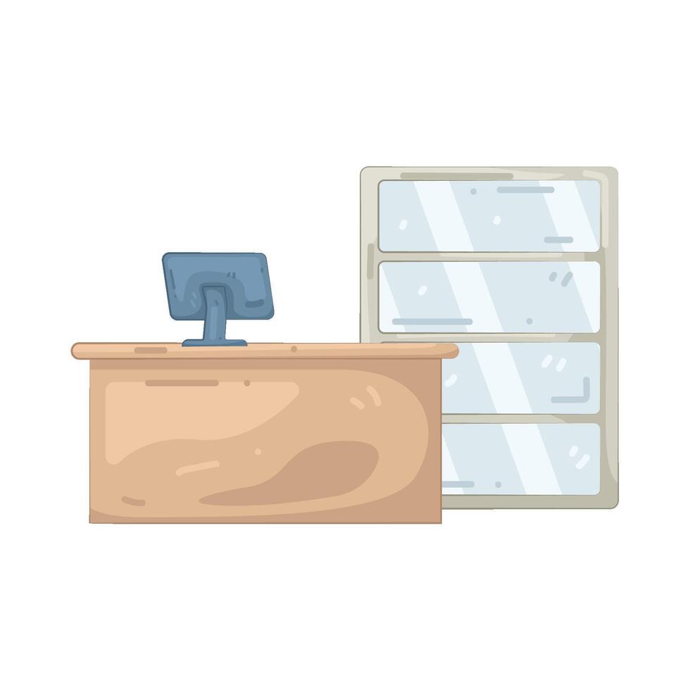 Pharmacy consultation desk vector
