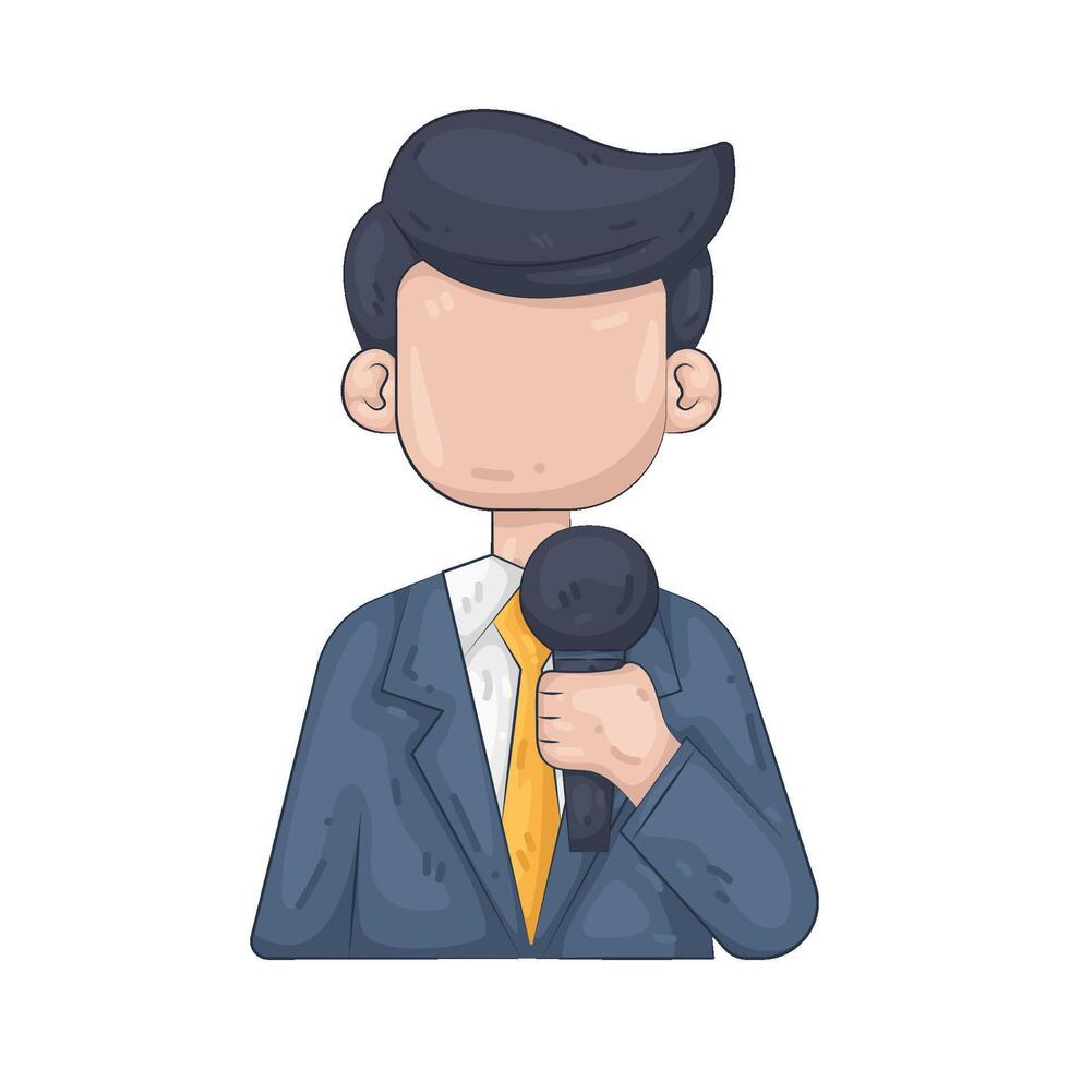 Illustration of Journalist vector