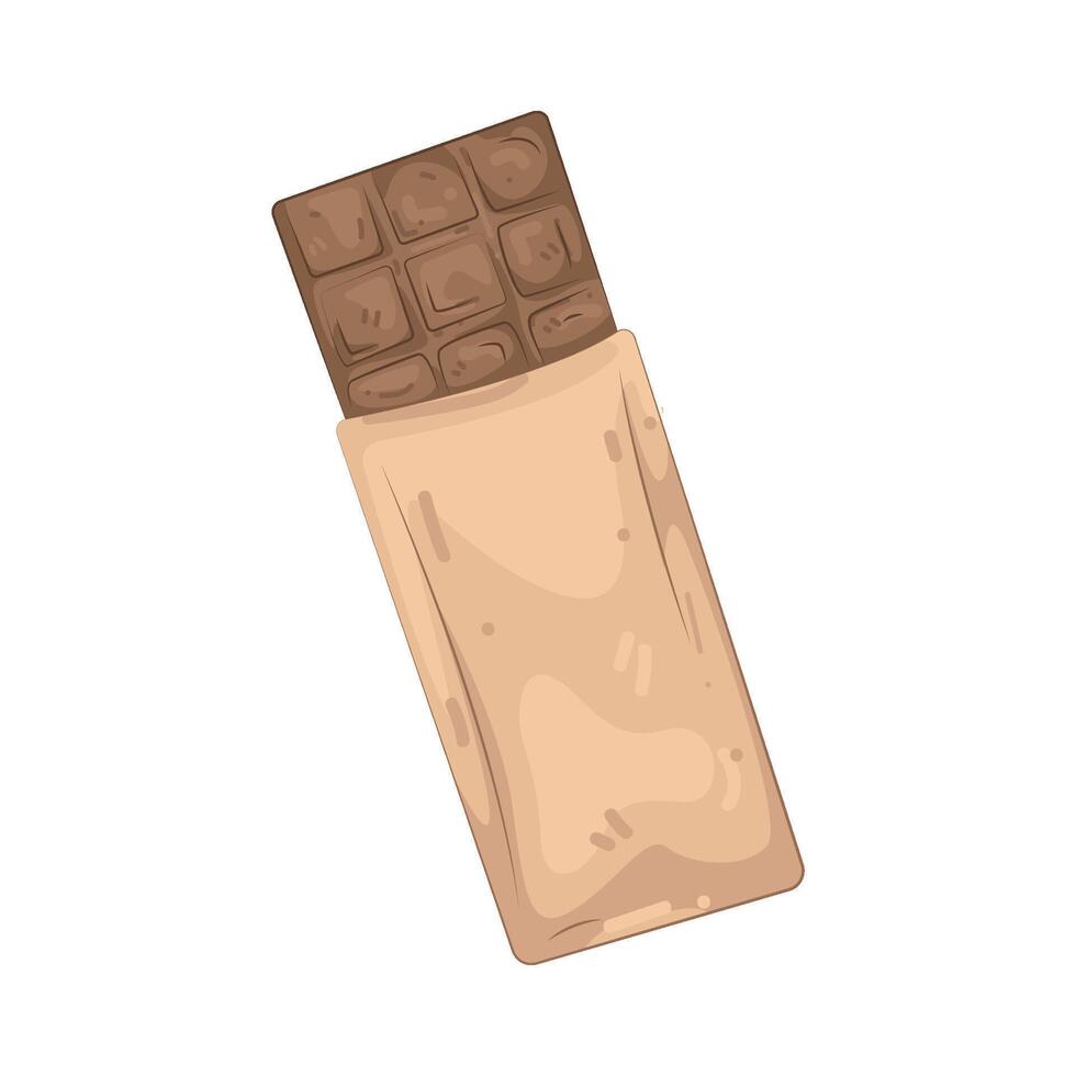 Illustration of Chocolate Bar Bag vector