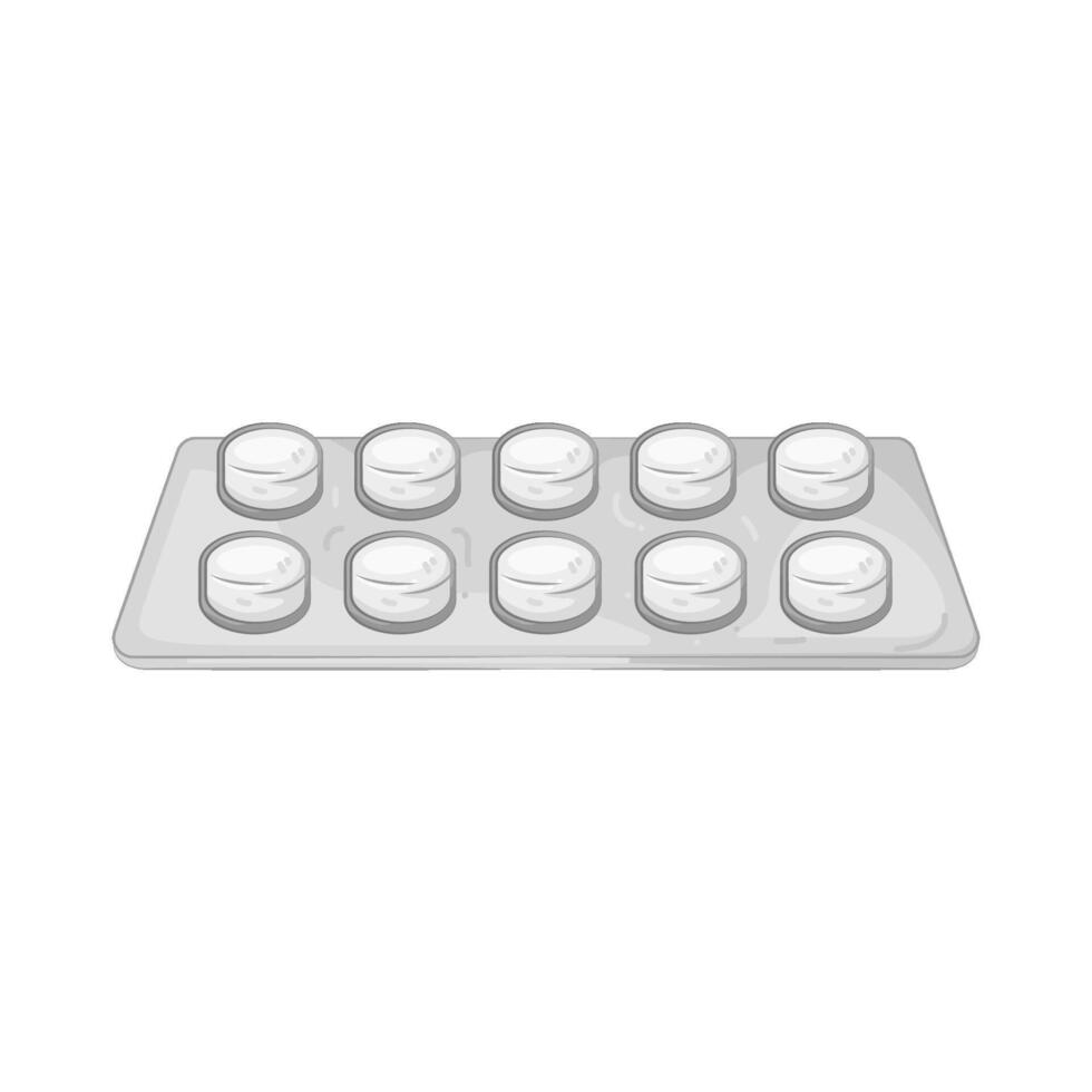 Illustration of pill pack vector