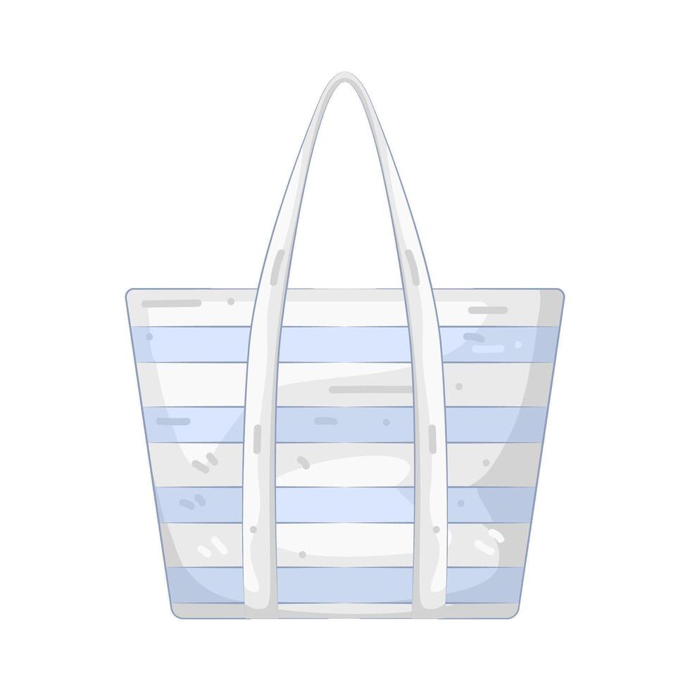 Illustration of Striped Bag vector
