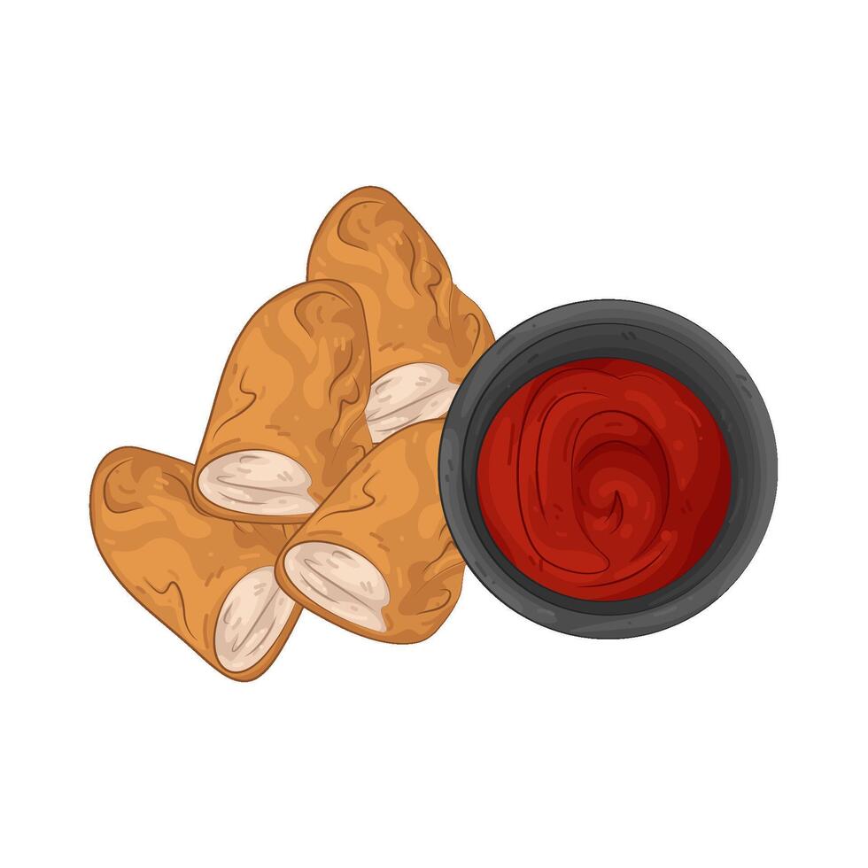 Illustration of Chicken and Sauce vector