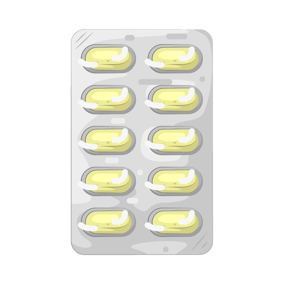 Illustration of Tablet pack vector