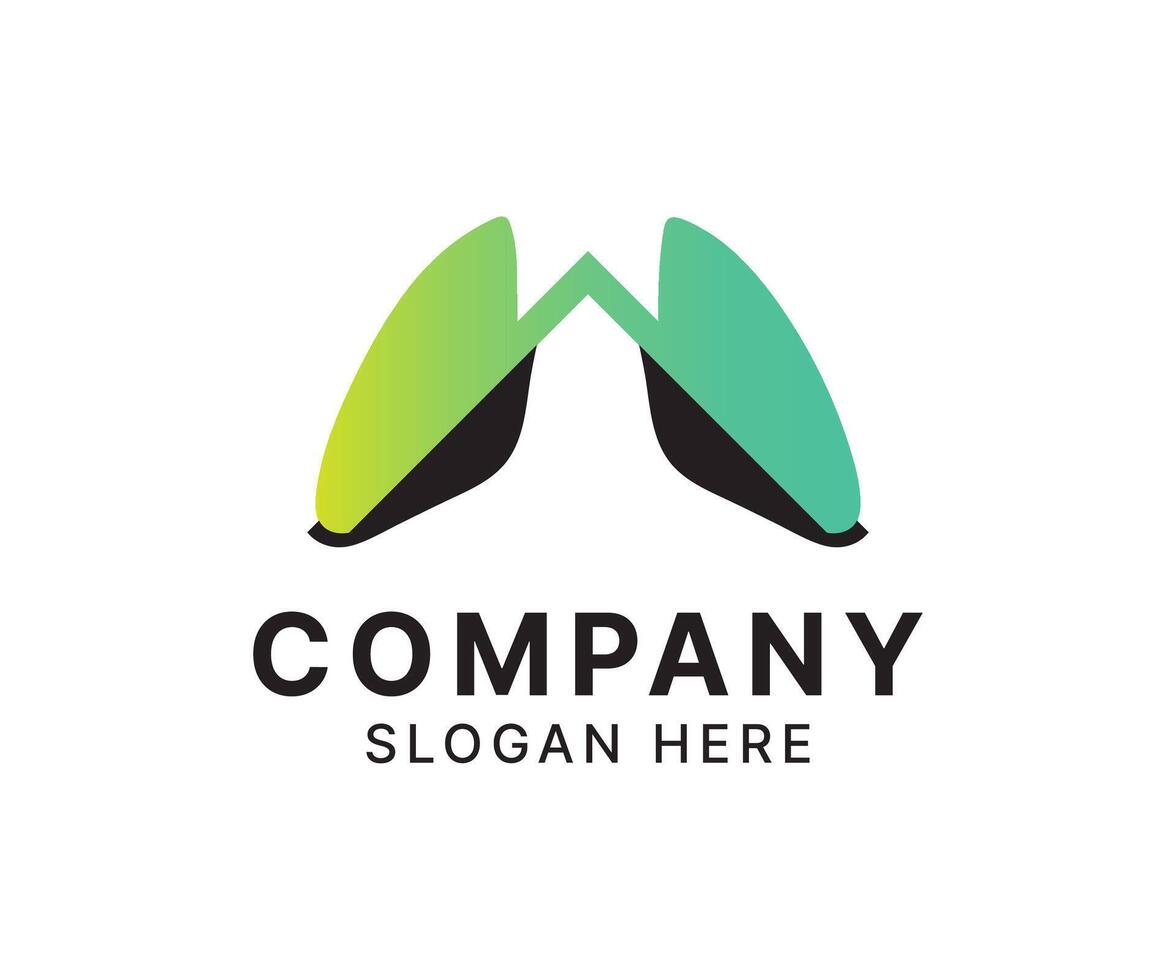 Lung logo icon colorful template design. vector
