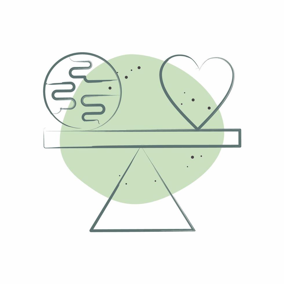 Icon Level. related to World Peace symbol. Color Spot Style. design editable vector