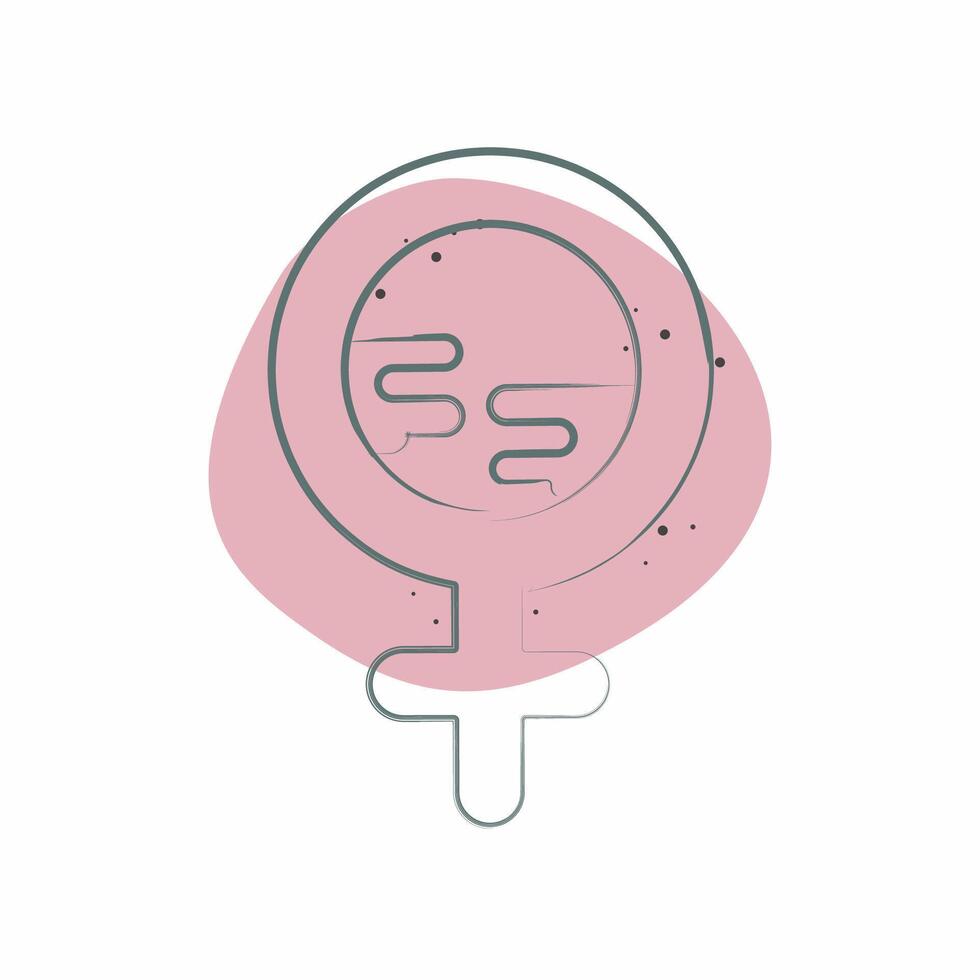 Icon Female. related to World Peace symbol. Color Spot Style. design editable vector